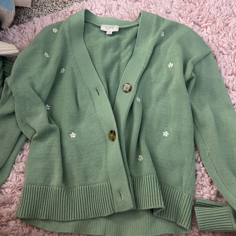 Loft flower cardigan